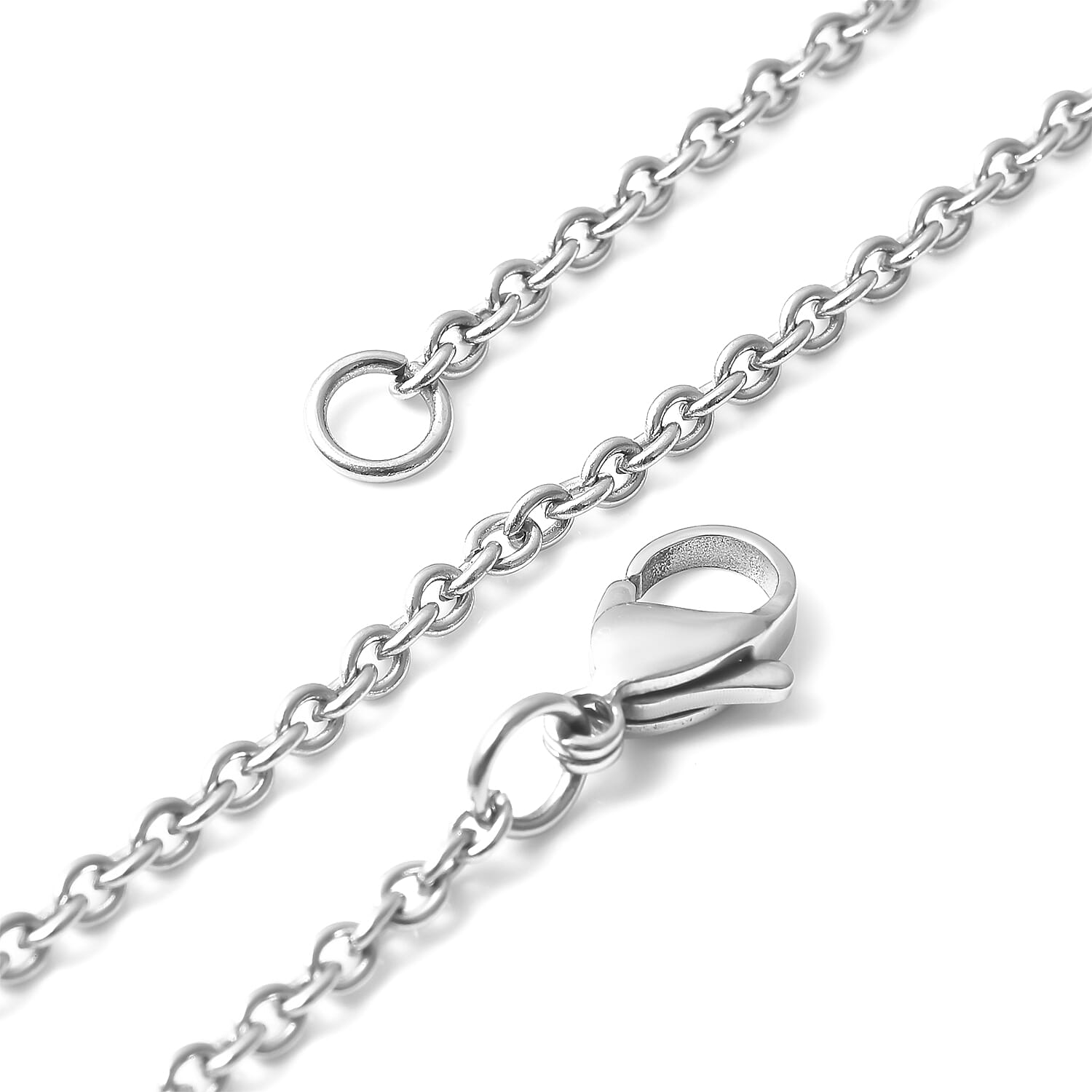 Multi Color Austrian Crystal 5 Star Necklace 20 Inches in Stainless Steel 4.20 ctw