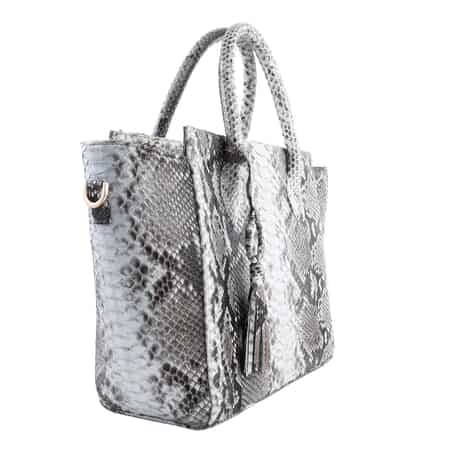 The Grand Pelle Handcrafted Python Leather Tote Bag