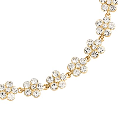 Austrian Crystal Necklace in Goldtone 20-22 Inches