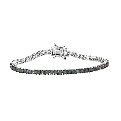 Narsipatnam Alexandrite Tennis Bracelet in Platinum Over Sterling Silver (6.50 In) 4.15 ctw