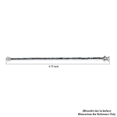 Narsipatnam Alexandrite Tennis Bracelet in Platinum Over Sterling Silver (6.50 In) 4.15 ctw