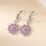 Premium Madagascar Pink Sapphire Floral Lever Back Earrings in Platinum Over Sterling Silver 1.85 ctw