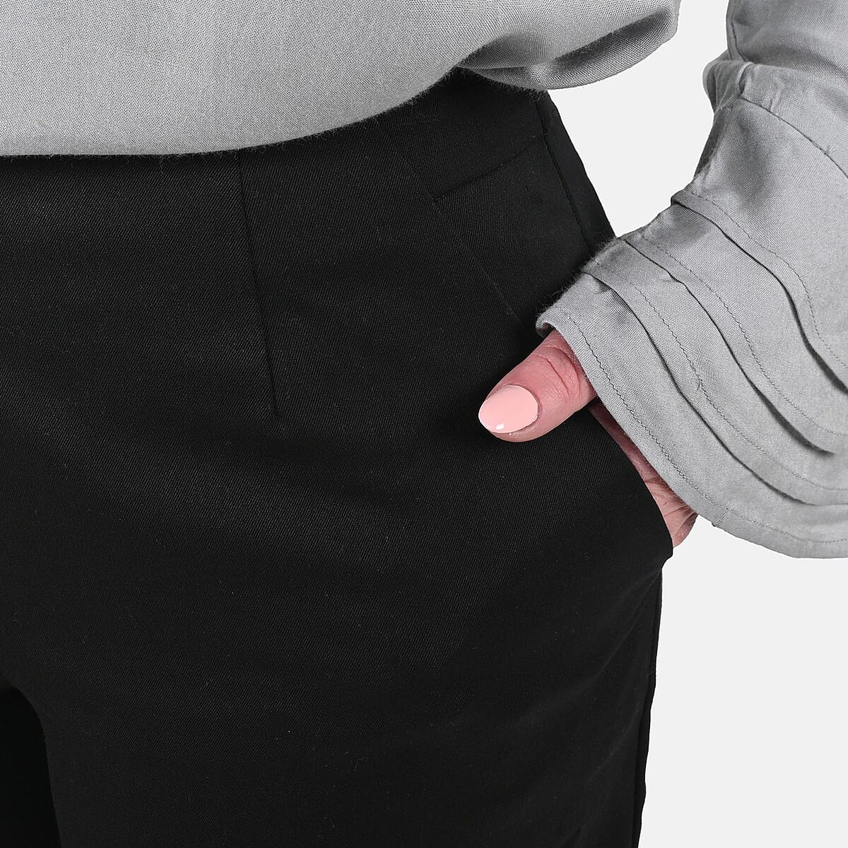 Harve Benard Black Chino Shorts - (Size 6) image number 4