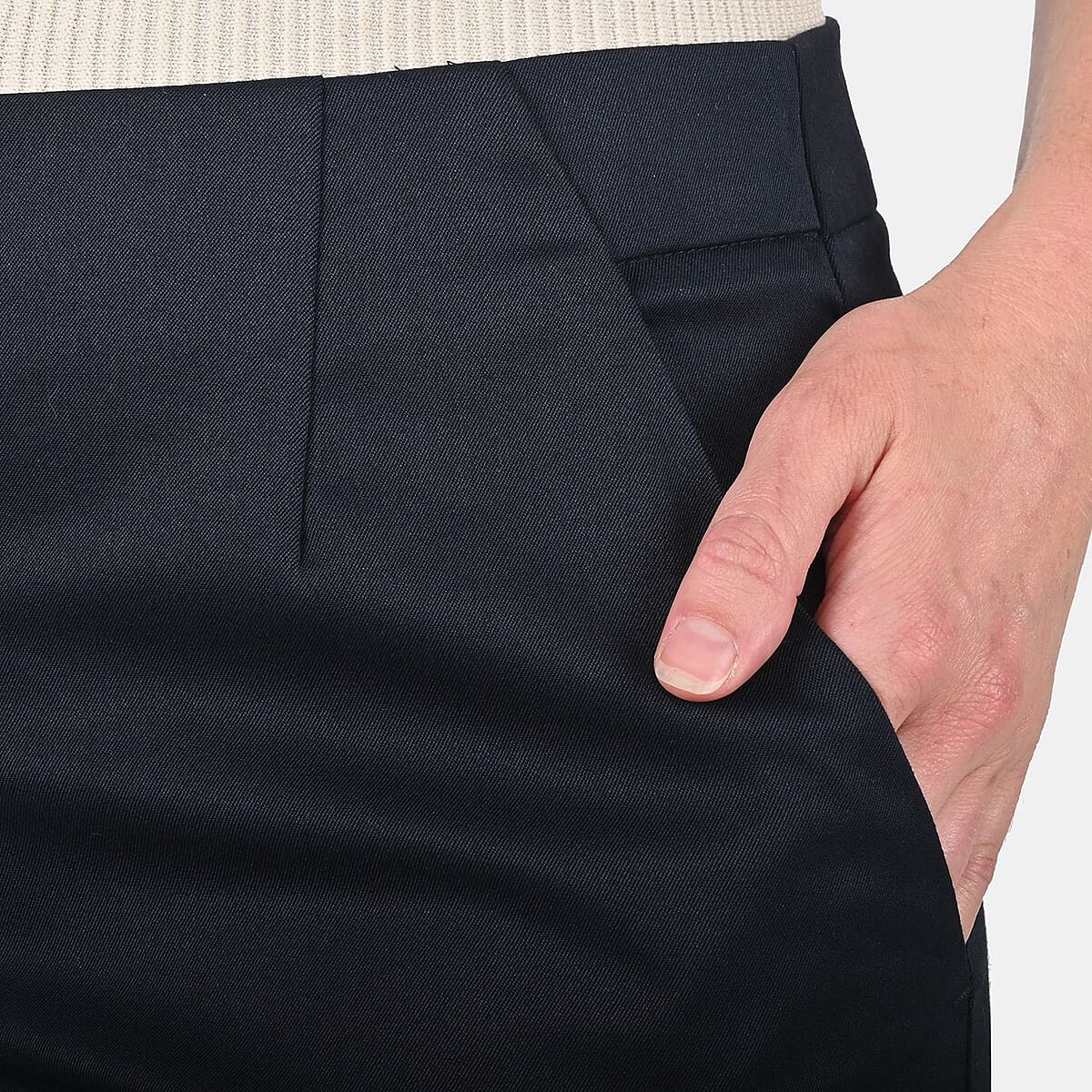 Harve Benard Navy Chino Shorts - (Size 10) image number 4