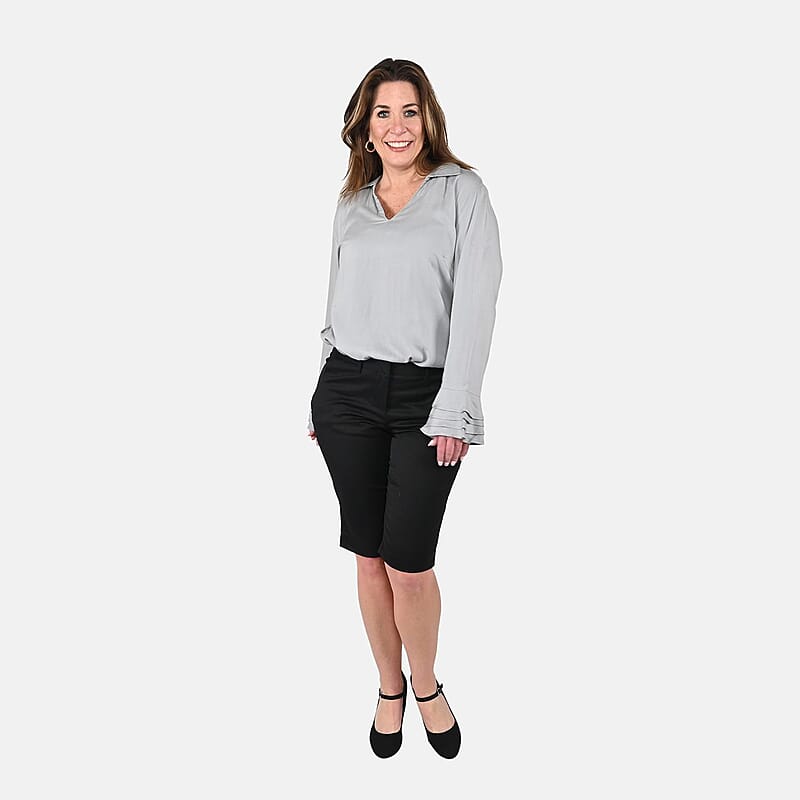 Harve Benard Black Bermuda Shorts - (Size 4)