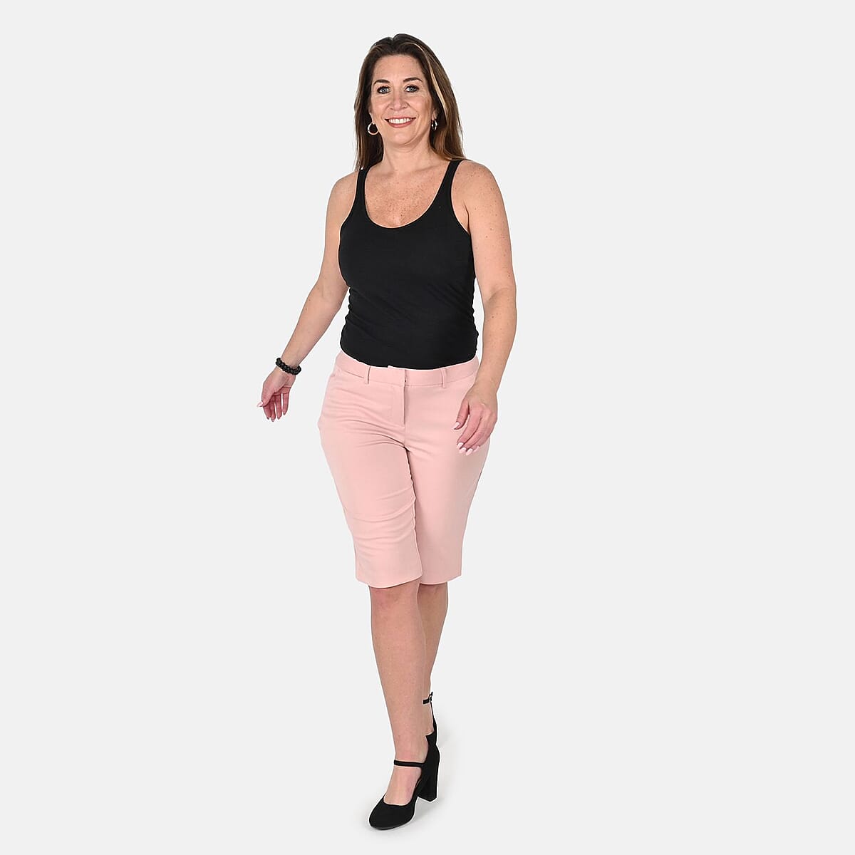 Harve Benard Rose Bermuda Shorts - (Size 6) image number 0