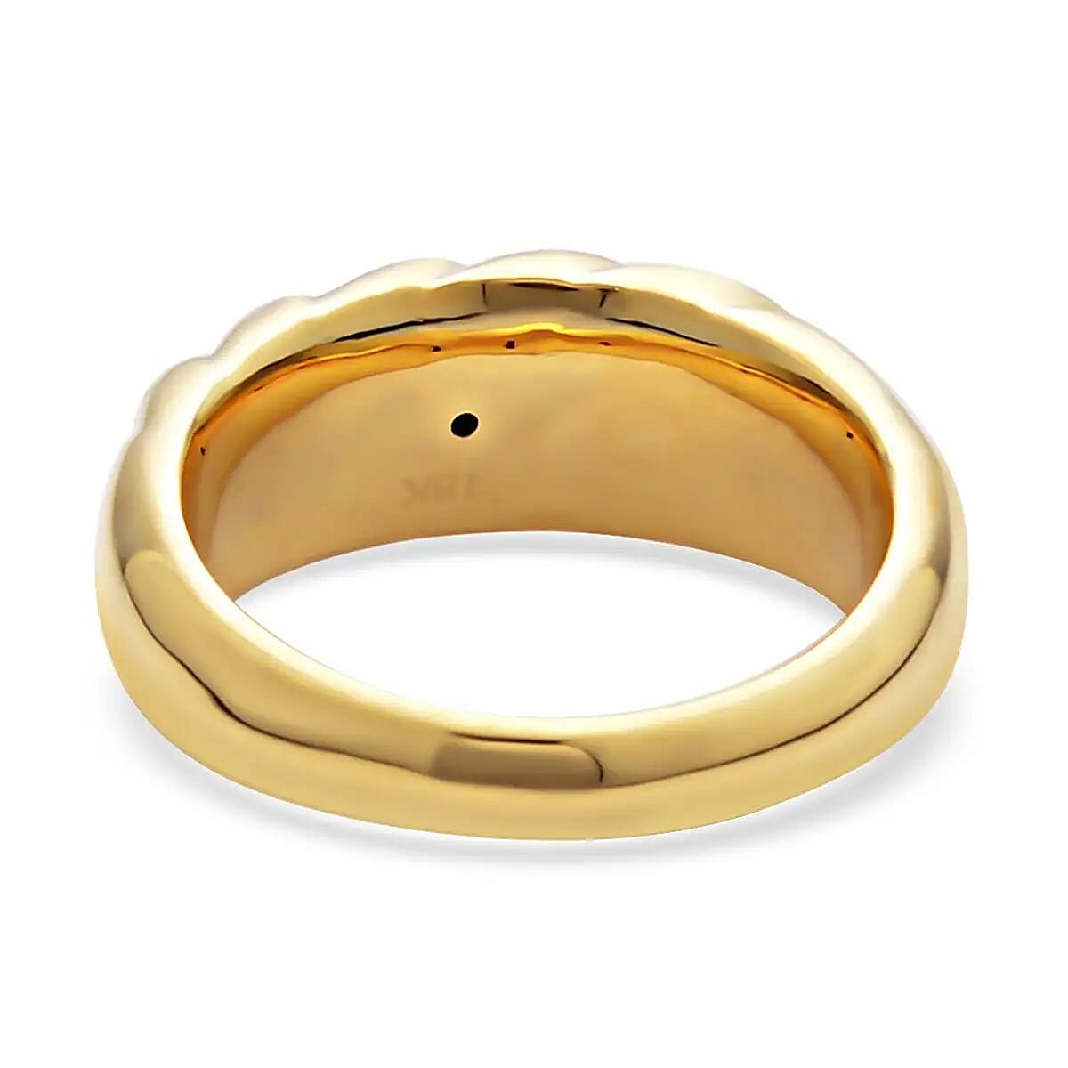 18K Yellow Gold Band Ring, Ribbed Wedding Band Ring, Gold Gifts, Gold Ring, Gold Jewelry, Promise Ring image number 5