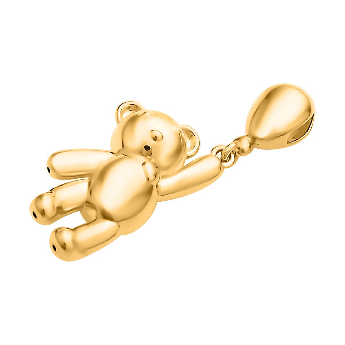 18K Yellow Gold Teddy Bear Pendant 0.50 Grams image number 2