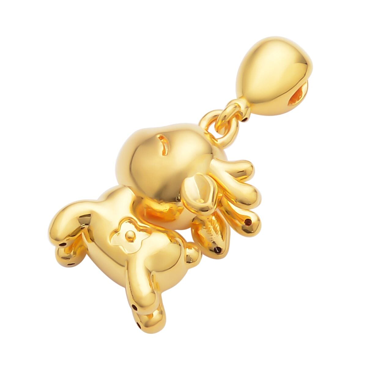 18K Yellow Gold Reindeer Charm Pendant 0.65 Grams image number 3