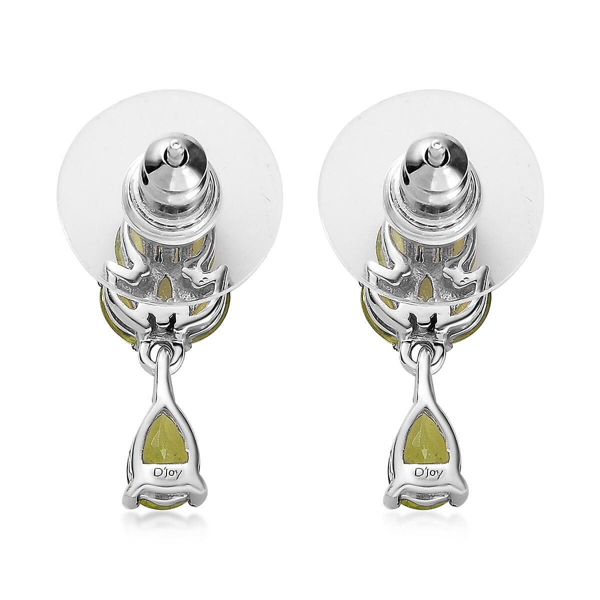 Italian Natural Vesuvianite Dangling Earrings in Platinum Over Sterling Silver 1.85 ctw image number 3