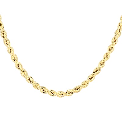 14K Yellow Gold 1.5mm Rope Necklace 22 Inches 1.7 Grams