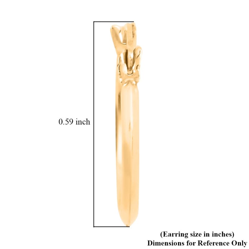 Hoop Earrings in 14K YG