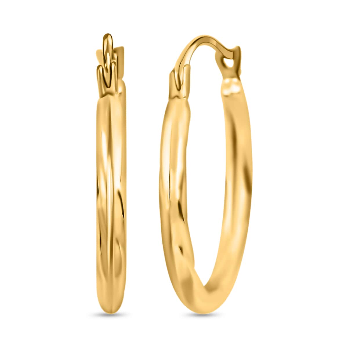 Buy Ankur Treasure Chest 14K Yellow Gold Hoop Earrings For Women ...