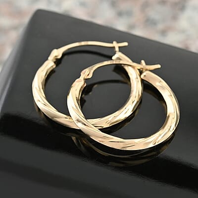 Ankur Treasure Chest 14K Yellow Gold Hoop Earrings For Women, Birthday Gifts For Her