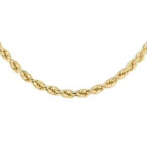 14k REAL Yellow Gold SOLID Men's 7mm Rope Diamond Cut Chain