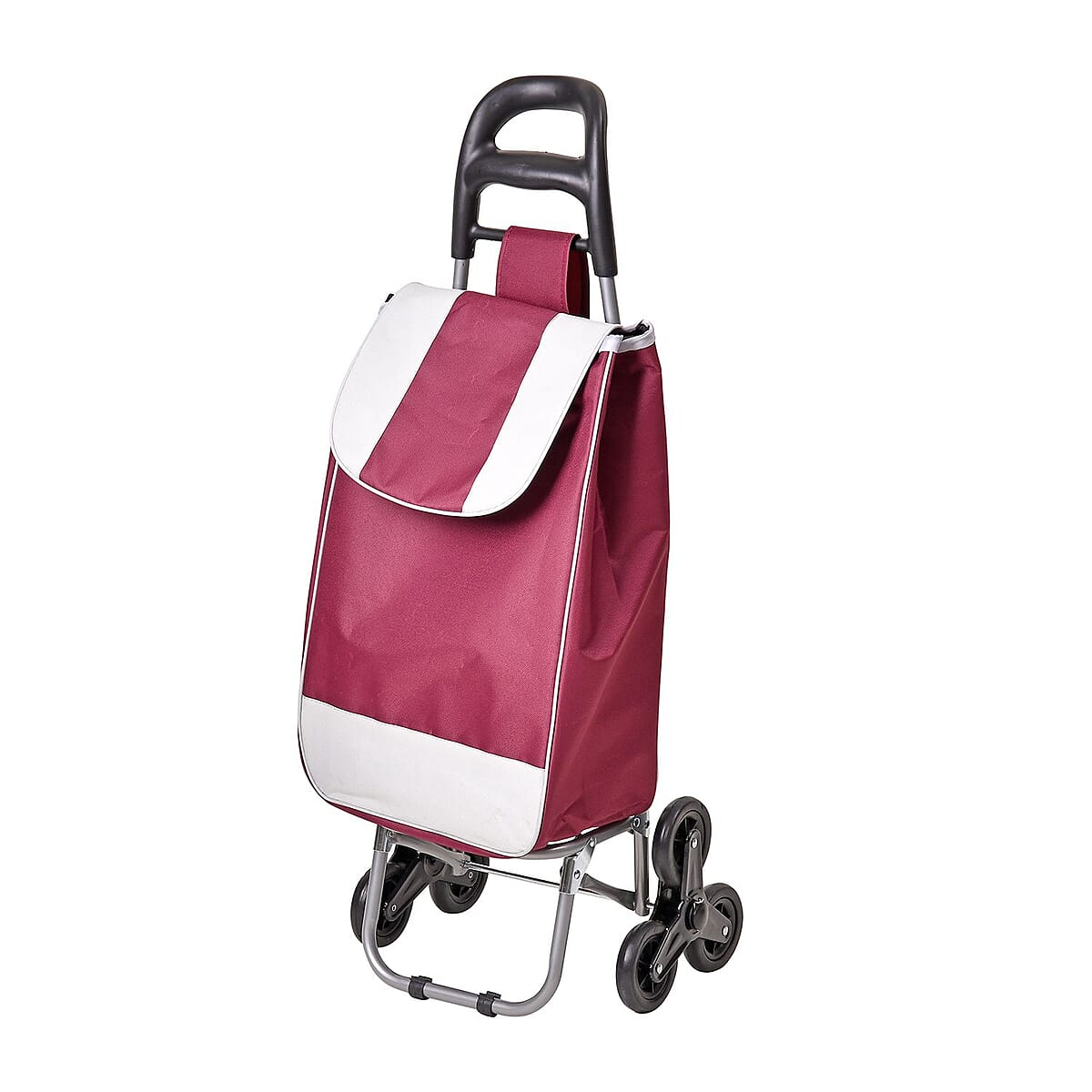 Red Stair Climber Foldable Trolley Bag (Holds up to 5.5lbs) 14x12x37 image number 2