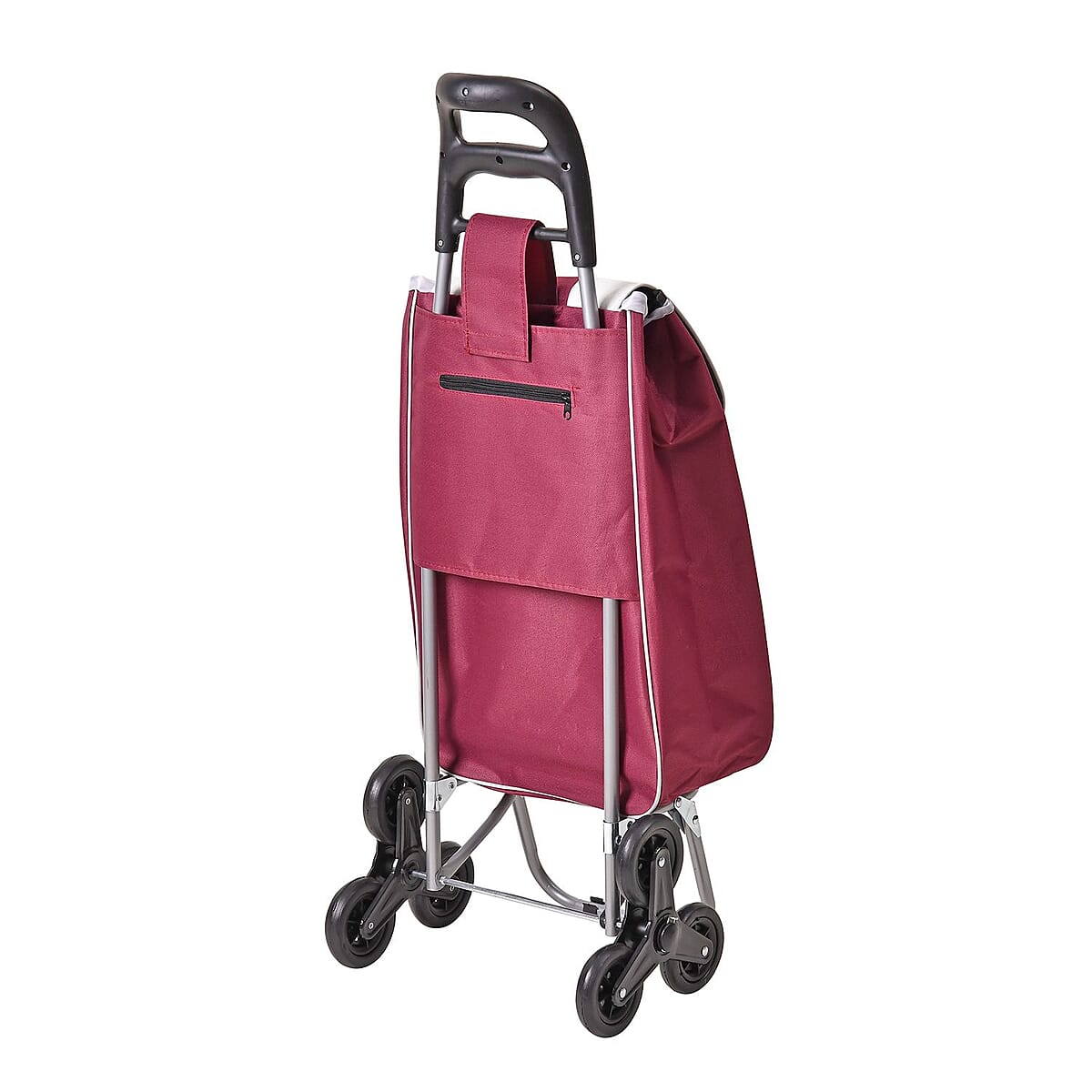 Red Stair Climber Foldable Trolley Bag (Holds up to 5.5lbs) 14x12x37 image number 3
