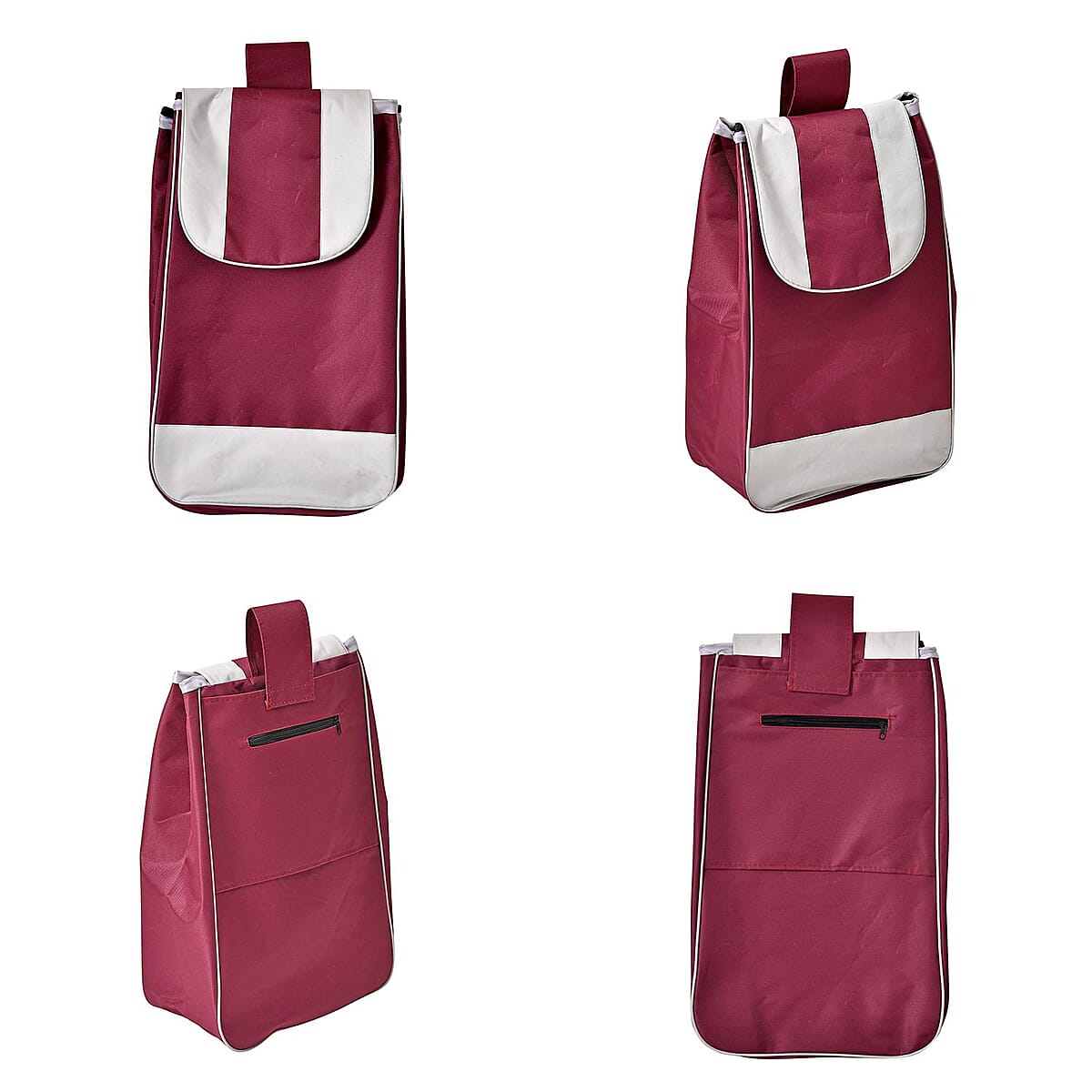 Red Stair Climber Foldable Trolley Bag (Holds up to 5.5lbs) 14x12x37 image number 4