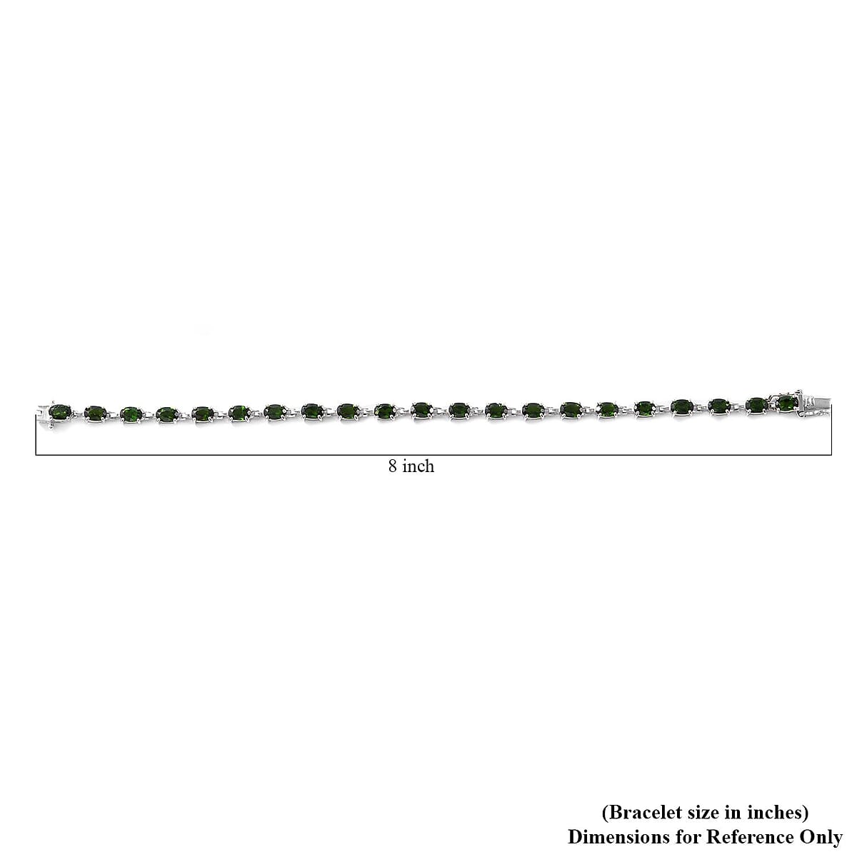 Chrome Diopside Bracelet in Platinum Over Sterling Silver (8.00 In) 9.75 ctw image number 2