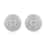 White Diamond Earrings in Sterling Silver| Stud Earrings For Women 0.05 ctw