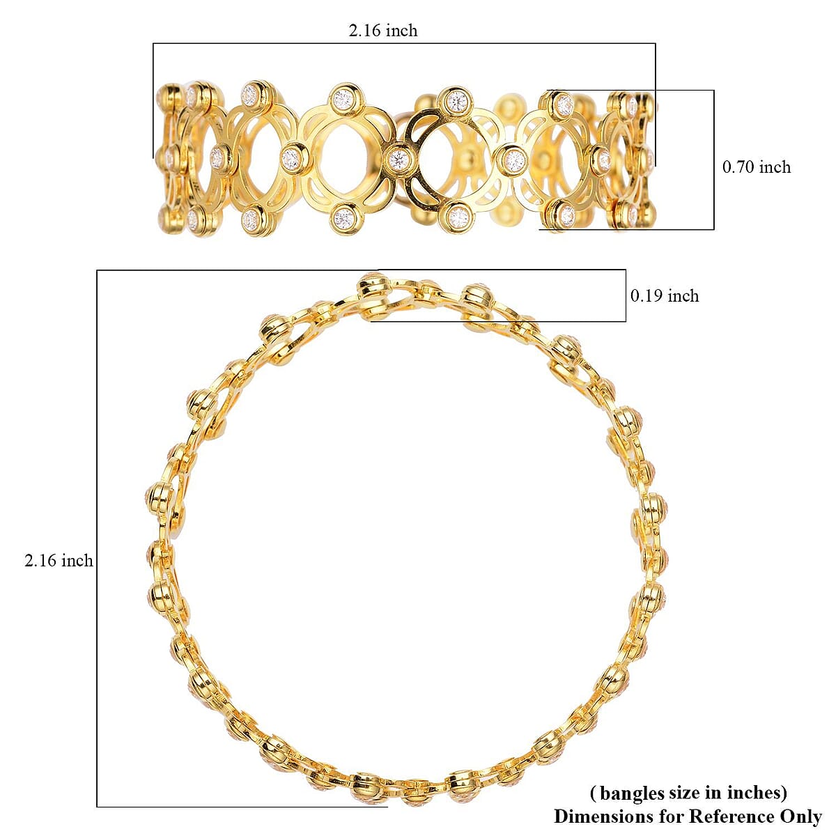 Moissanite Concertina Adjustable Band Ring in Vermeil Yellow Gold Over Sterling Silver 1.00 ctw image number 5