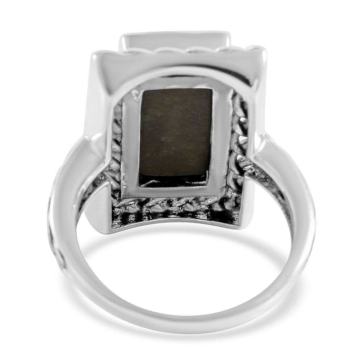 Connemara Marble Ring in Platinum Over Sterling Silver (Delivery in 3-5 Business Days) 3.25 ctw image number 3