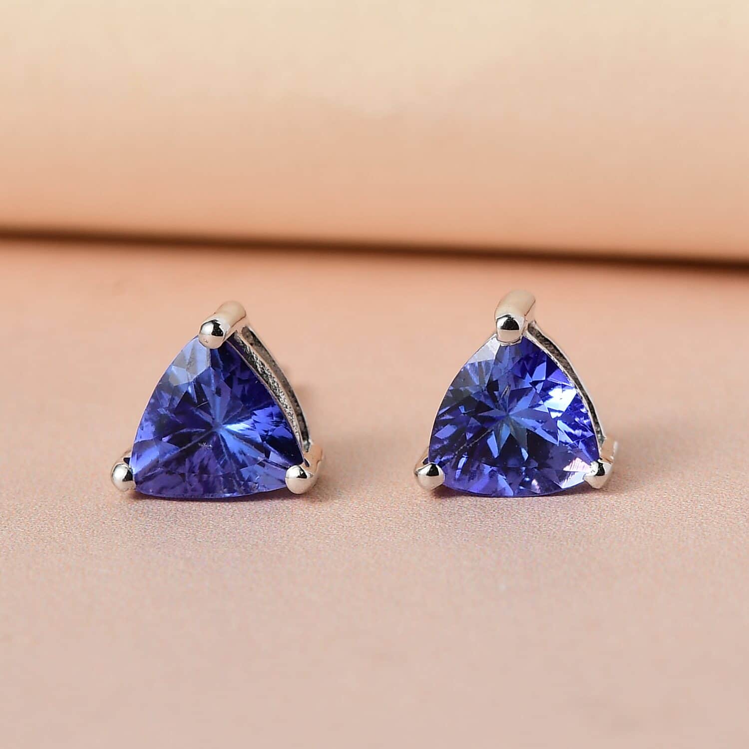 Tanzanite trillion clearance earrings