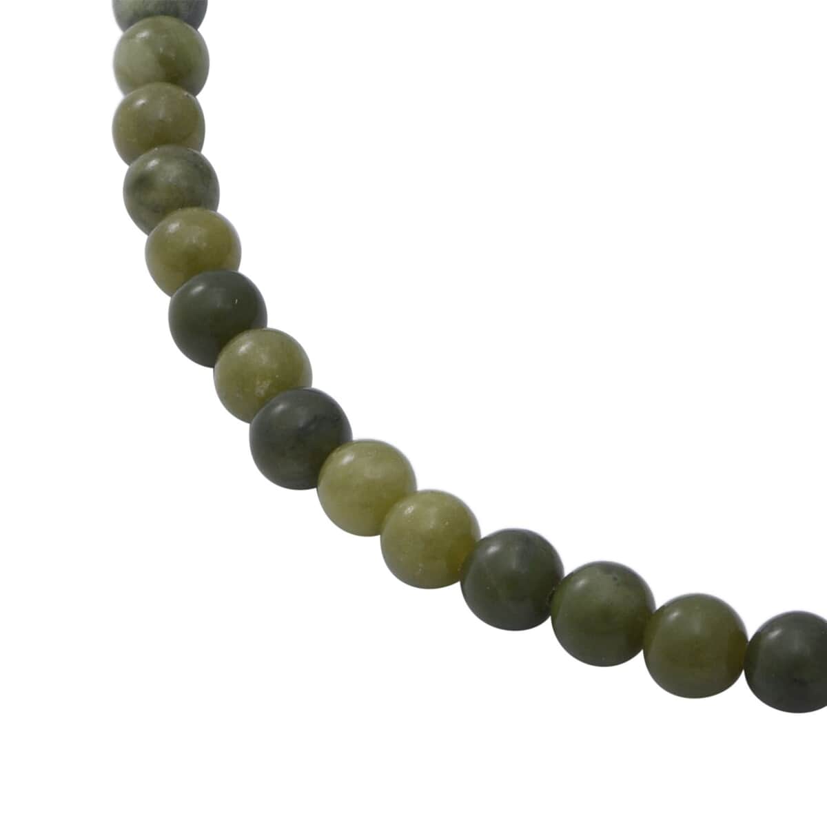 Connemara Marble Beaded Necklace 18 Inches in Rhodium Over Sterling Silver 150.00 ctw image number 2
