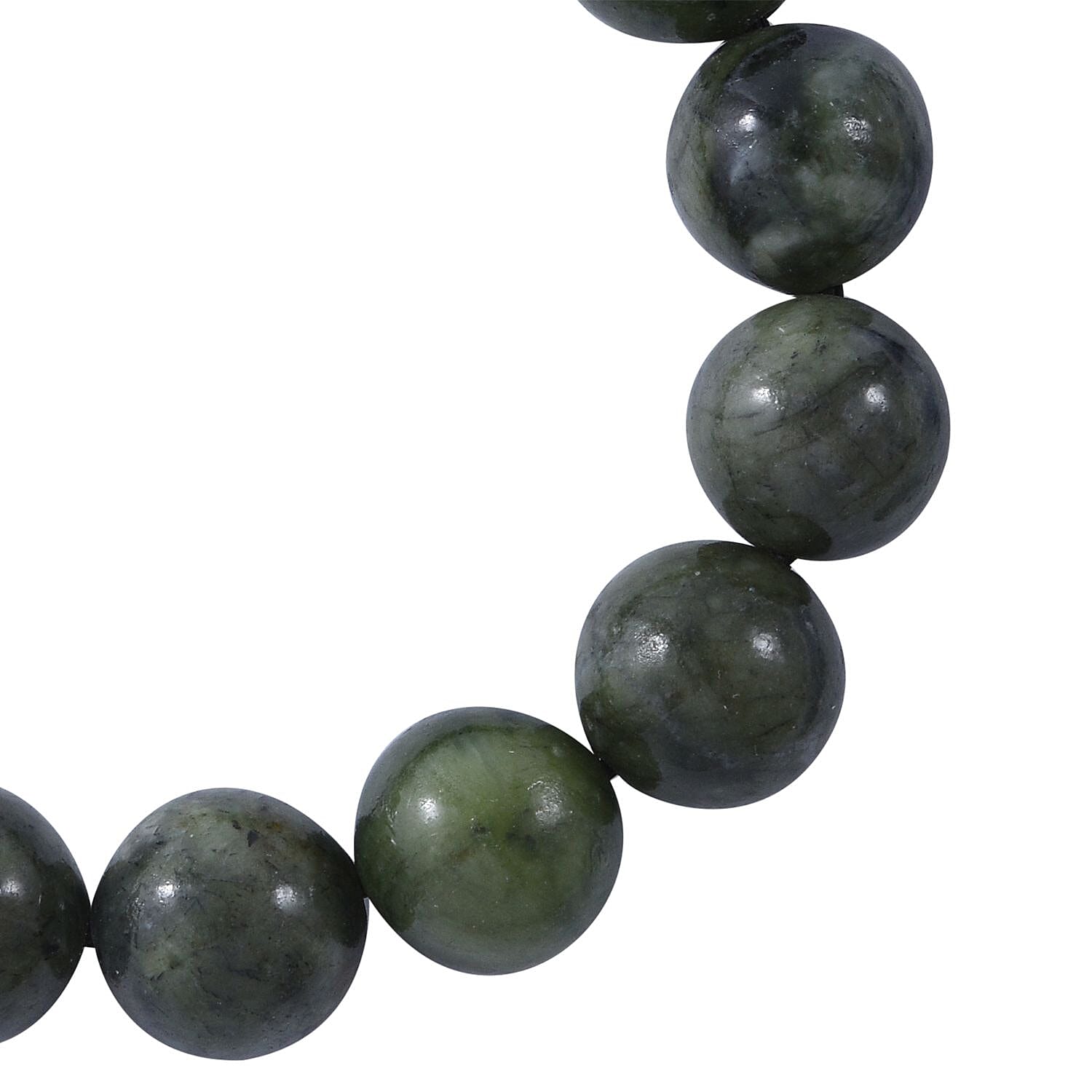 Connemara Marble Beaded Stretch Bracelet 200.00 ctw