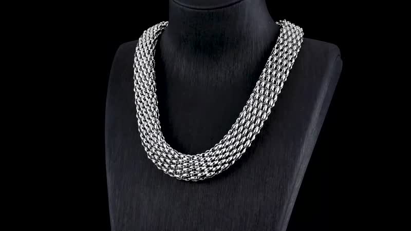 Mesh Necklace 18-20 Inches in Stainless Steel