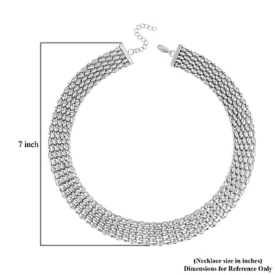 Mesh Necklace 20-22 Inches in Stainless Steel