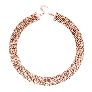 Mesh Necklace 20-22 Inches in ION Plated RG Stainless Steel