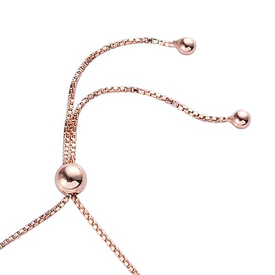 Premium Martha Rocha Kunzite and Premium Morro Redondo Pink Tourmaline Bolo Bracelet in Vermeil Rose Gold Over Sterling Silver 5.80 ctw
