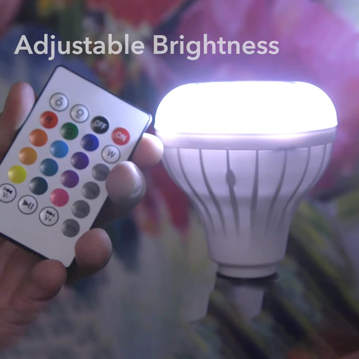 White RGB LED Music Bulb with Wireless Speaker with Remote Control image number 2
