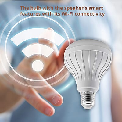 White RGB LED Music Bulb with Wireless Speaker with Remote Control