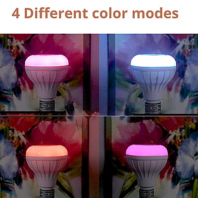 White RGB LED Music Bulb with Wireless Speaker with Remote Control