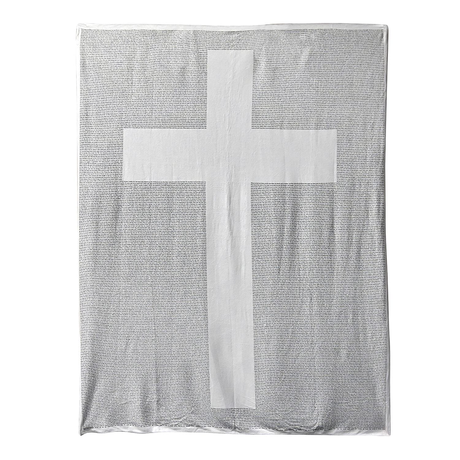 Believer Blanket Printed with the Gospel of John