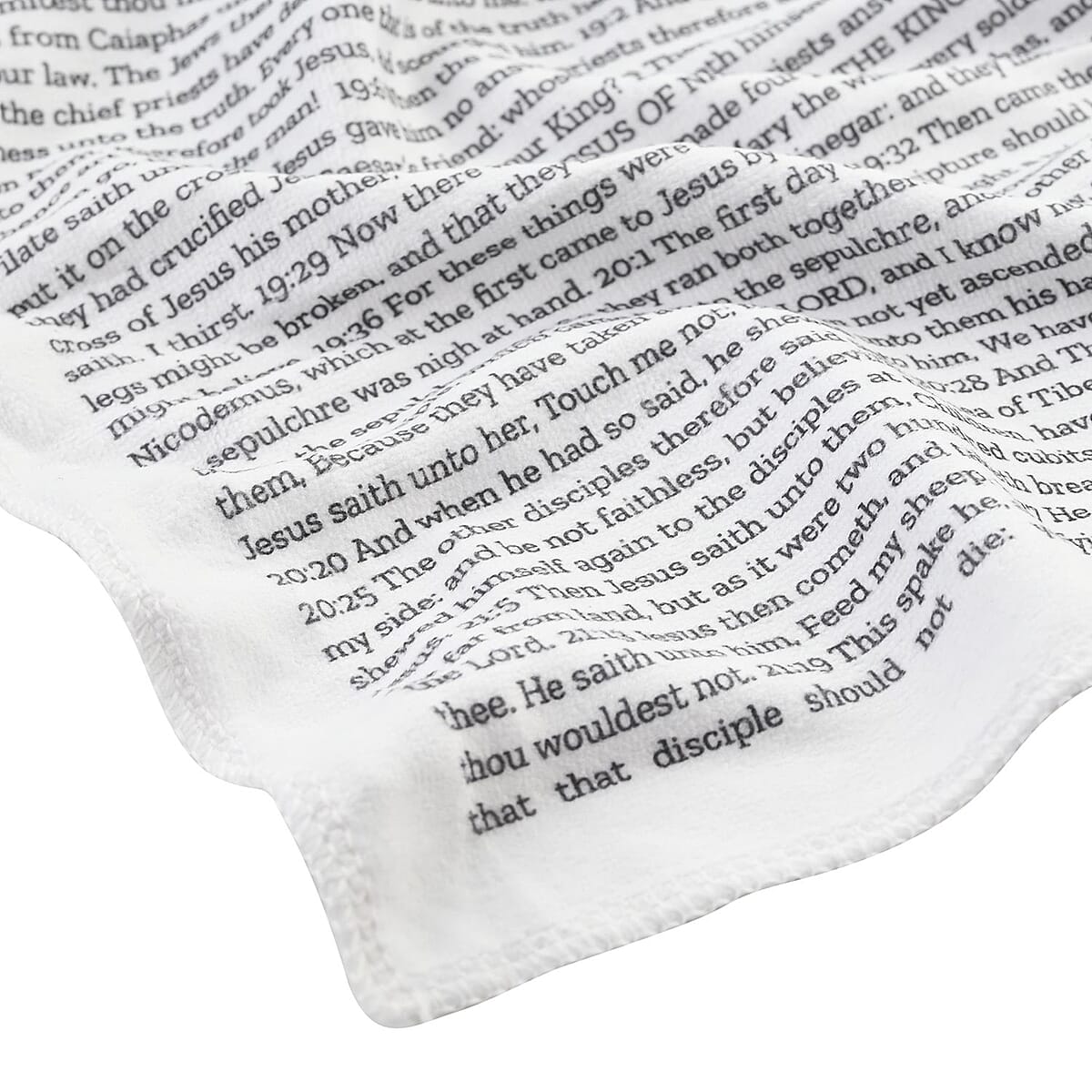 Buy Believer Blanket Printed with the Gospel of John at ShopLC.