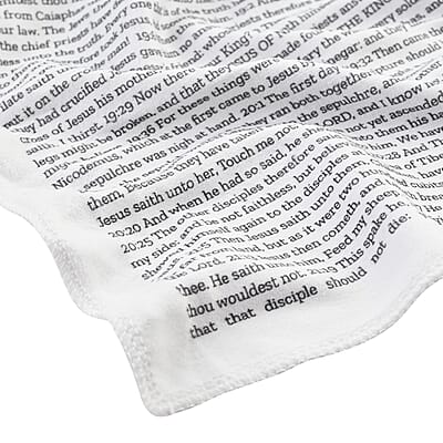 Believer Blanket Printed with the Gospel of John