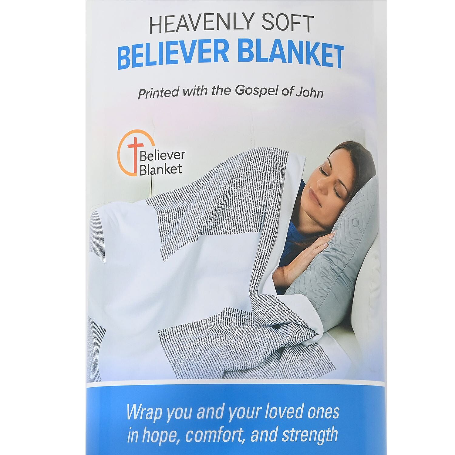 Believer Blanket Printed with the Gospel of John