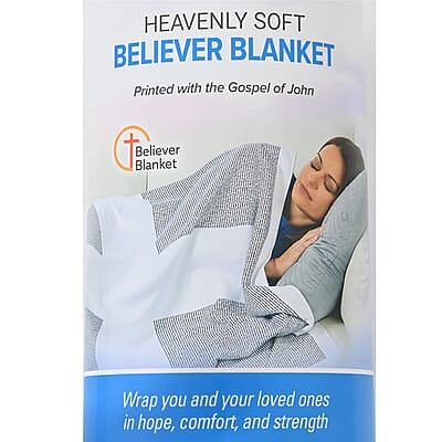 Believer Blanket Printed with the Gospel of John