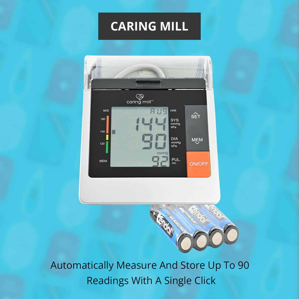 Caring Mill Upper Arm Digital Blood Pressure Monitor, BP Monitor, Blood Pressure Machine, BP Machine, BP Check image number 1