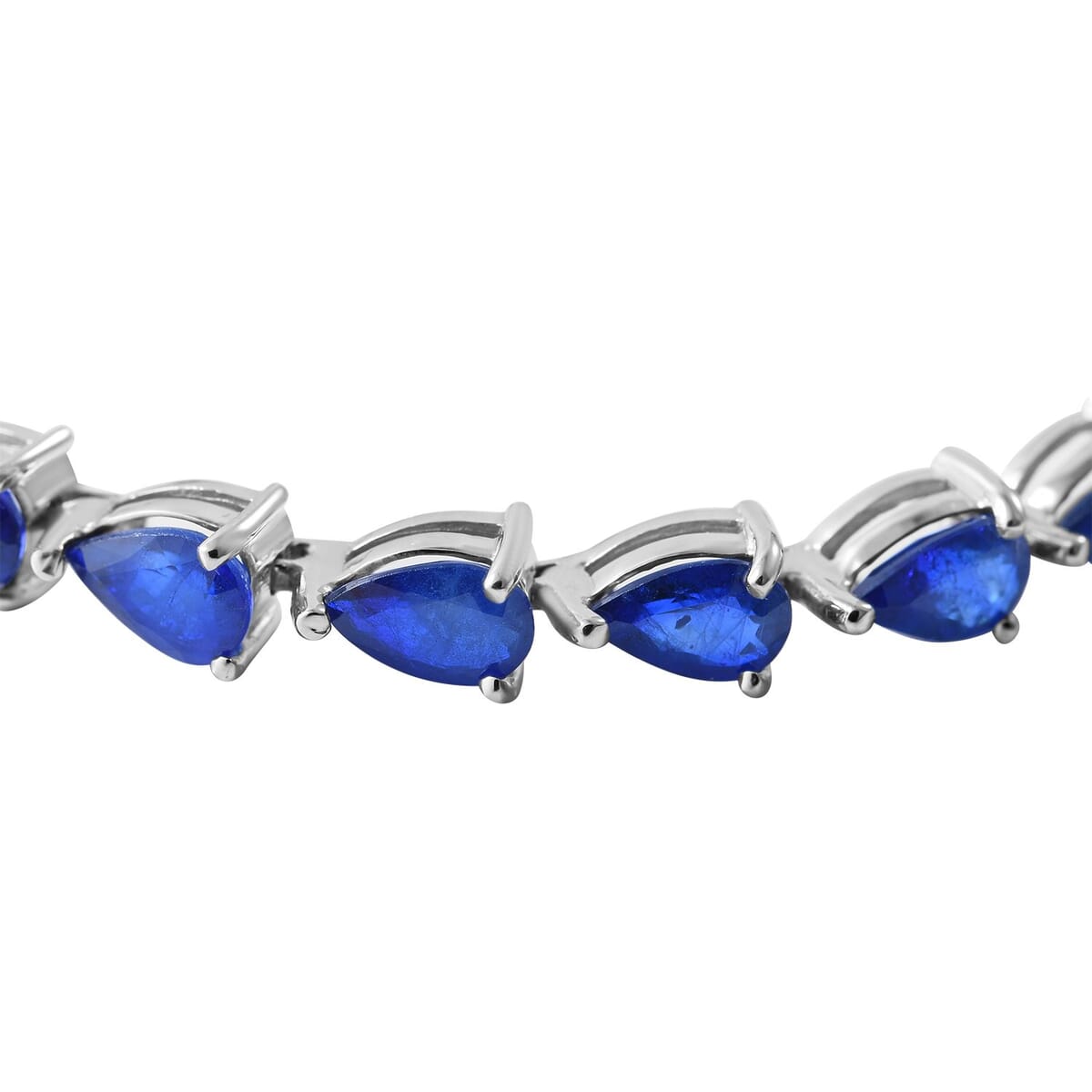 Tanzanian Blue Spinel (DF) Tennis Bracelet in Platinum Over Sterling Silver (6.50 In) 9.20 Grams 11.25 ctw image number 1