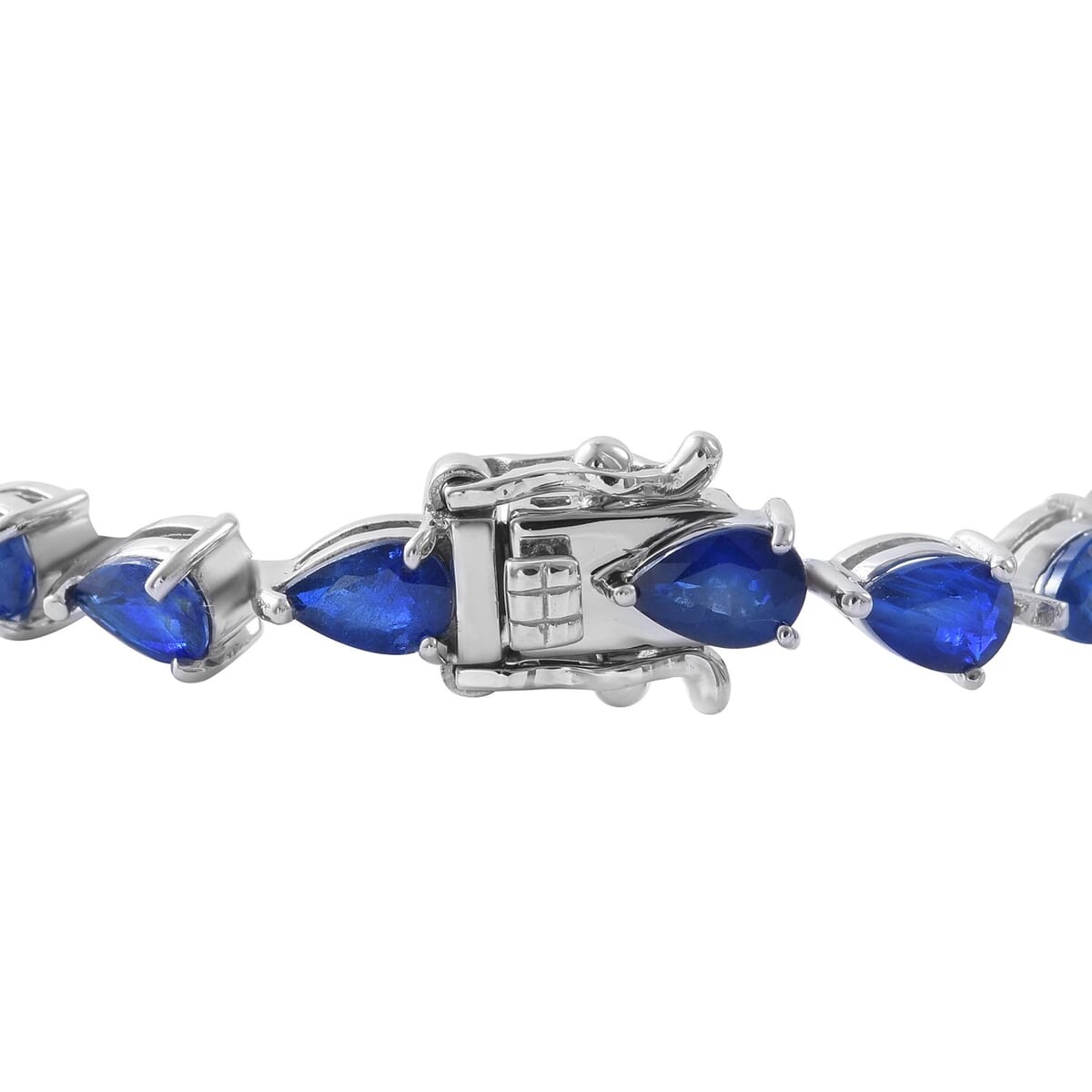 Tanzanian Blue Spinel (DF) Tennis Bracelet in Platinum Over Sterling Silver (6.50 In) 9.20 Grams 11.25 ctw image number 2