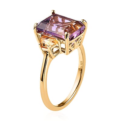 AAA Anahi Ametrine and Multi Gemstone Ring in Vermeil Yellow Gold Over Sterling Silver (Size 10.0) 6.75 ctw