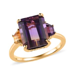 Valentines AAA Anahi Ametrine and Multi Gemstone Ring in Vermeil Yellow Gold Over Sterling Silver (Size 8.0) 6.75 ctw