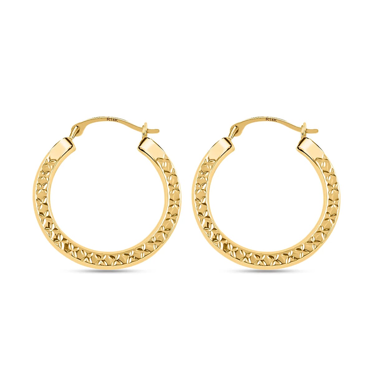 Ankur Treasure Chest 14K Yellow Gold Earrings, Gold Hoops, Birthday Gifts For Her 0.70 Grams image number 5