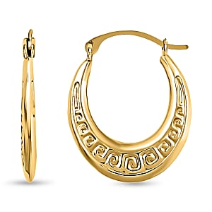 14K Yellow Gold 4.9mm Hoop Earrings