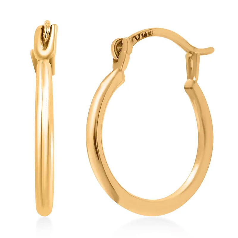 14K Yellow Gold Earrings, Gold Hoops, Fancy Hoops, Wedding Jewelry For Women