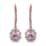 Premium Martha Rocha Kunzite and White Zircon Lever Back Earrings in Vermeil Rose Gold Over Sterling Silver 2.90 ctw